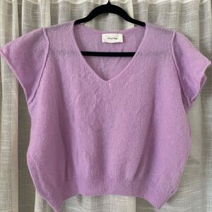 American Vintage Lilac Mohair Blend Sweater